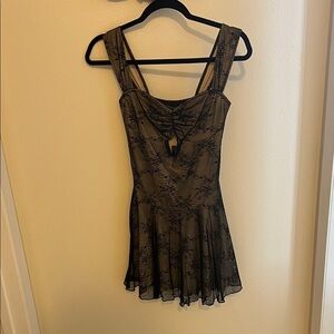 Current Mood Black Lace Trim Dress